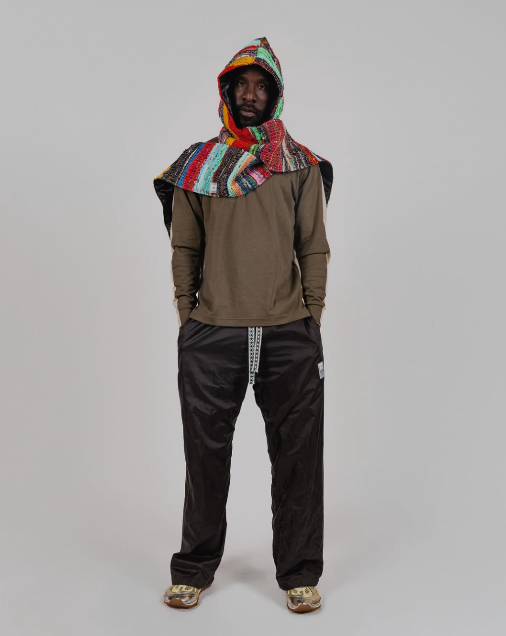 CrZy Hooded Scarf  |  White