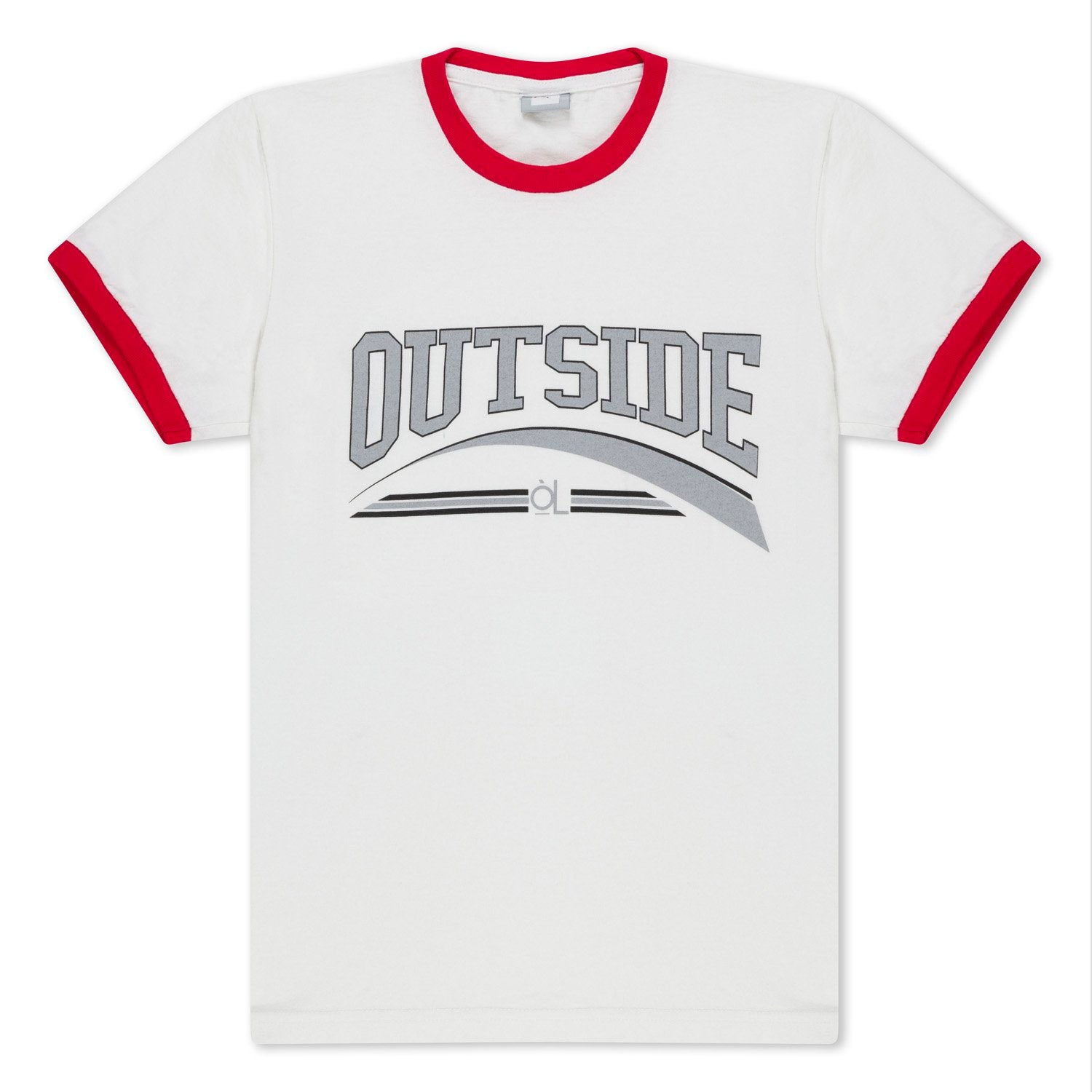 Outside Ringer Tee | Red