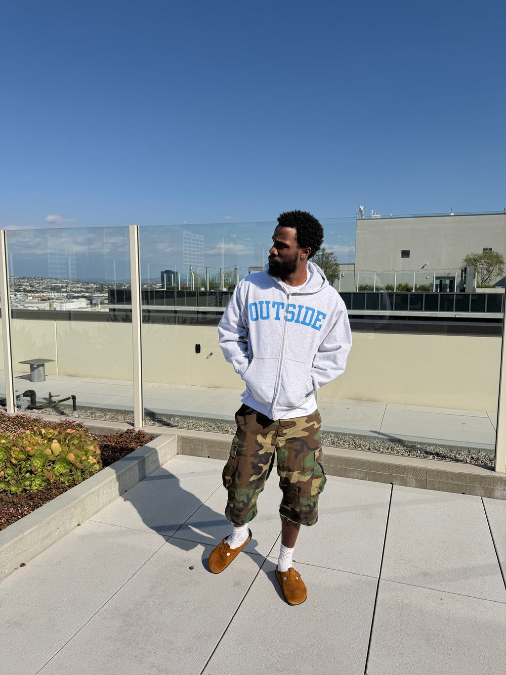 Outside Zip Up | Ocean Wave