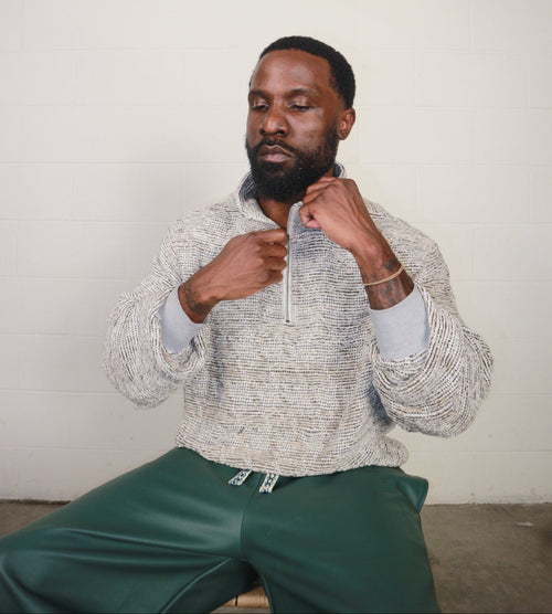 1/4 Zip Up | Sand Dune
