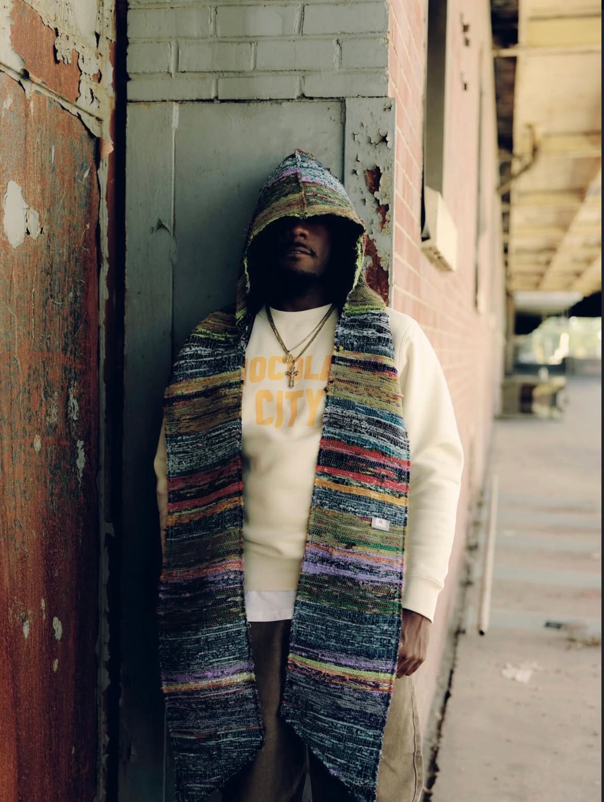 CrZy Hooded Scarf | Blue
