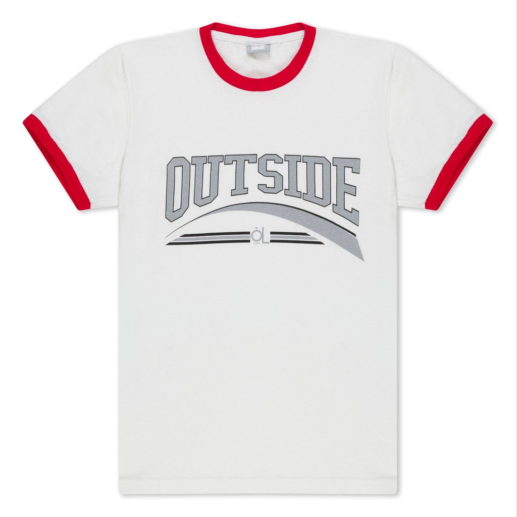 Outside Ringer Tee | Red