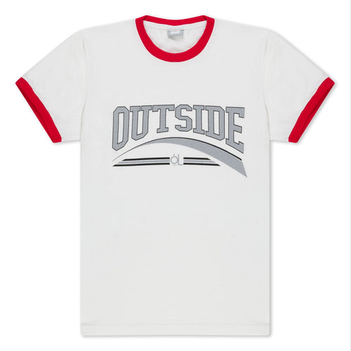 Outside Ringer Tee | Red