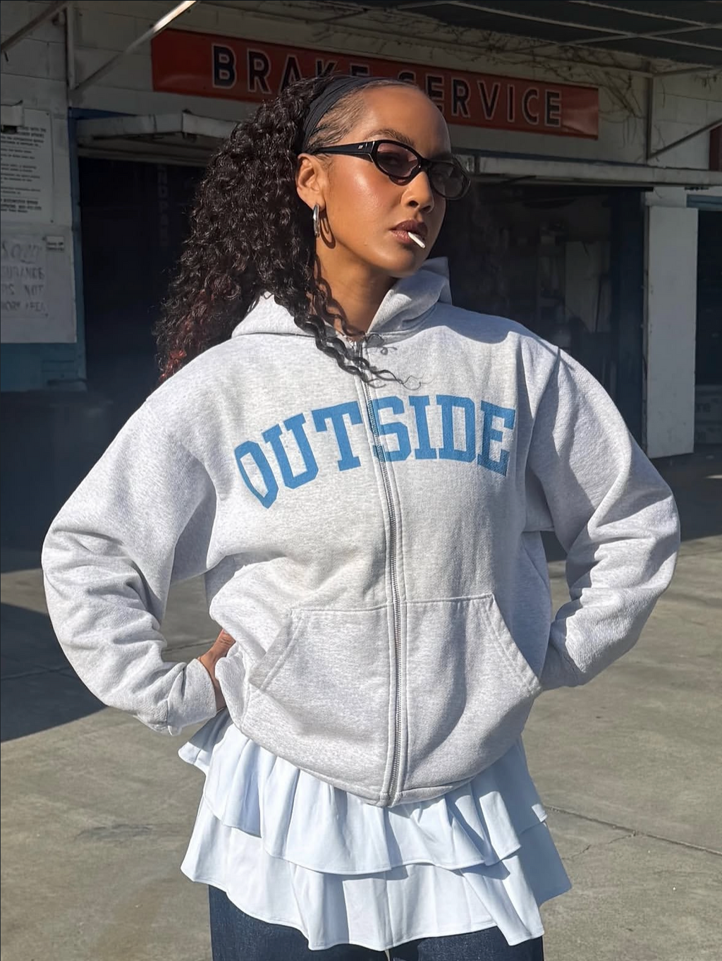 Outside Zip Up | Ocean Wave